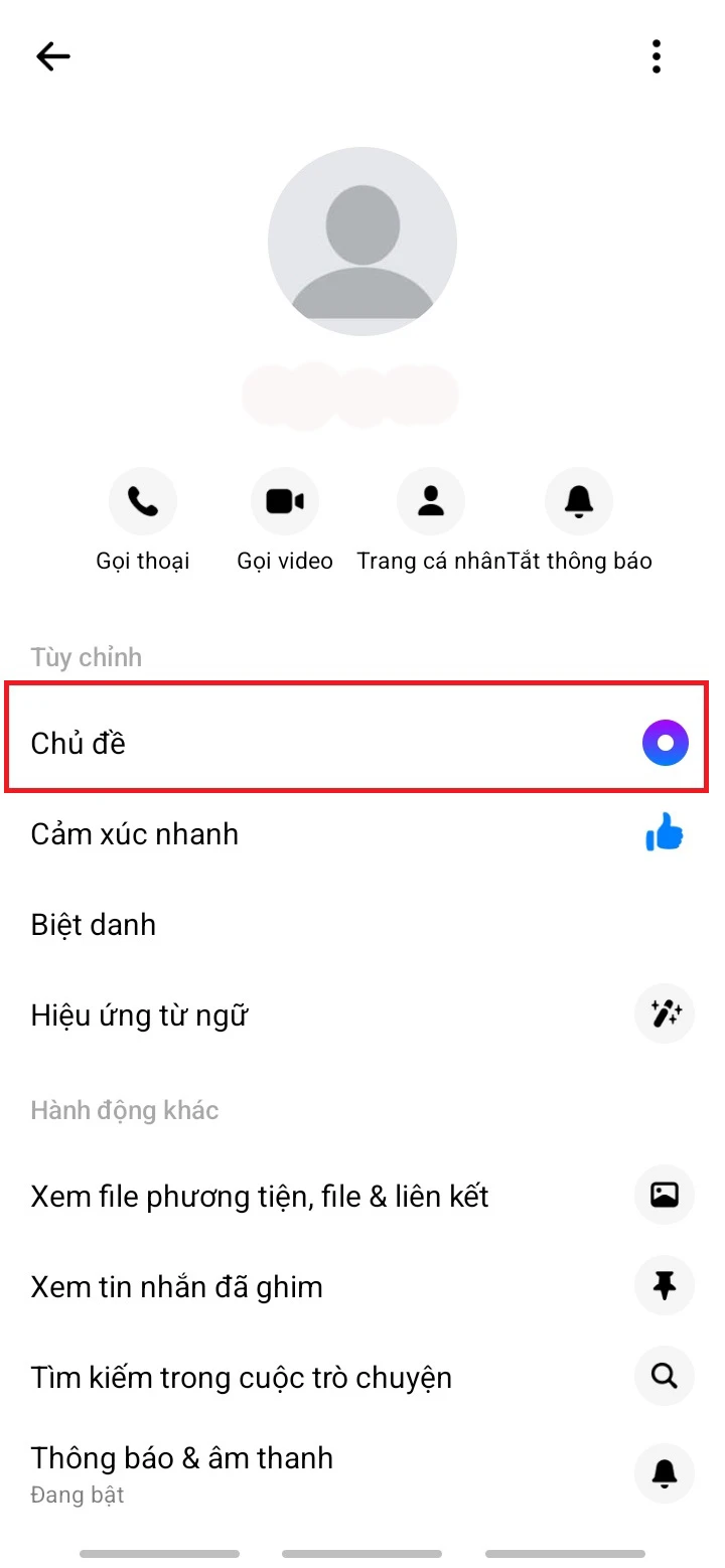Hướng dẫn đổi theme trên Messenger