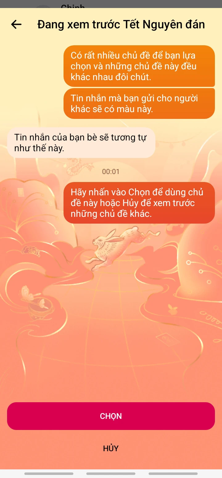 hướng dẫn đổi theme trên Messenger