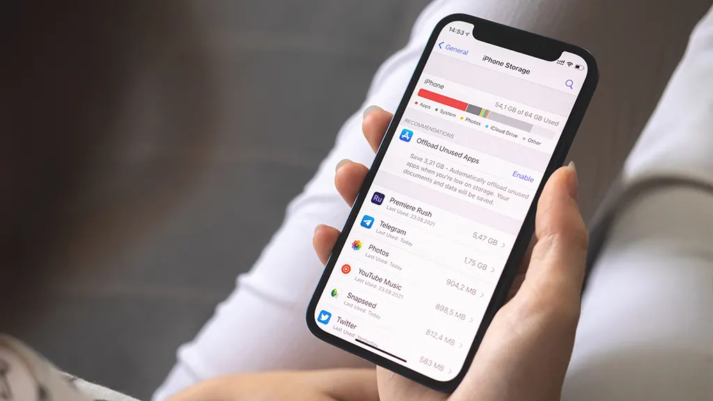 Kiêm tra dung lượng iPhone