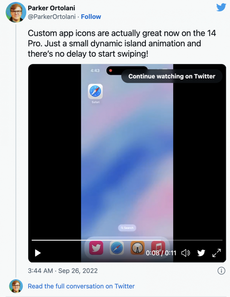 Biểu tượng ứng dụng tùy chỉnh trên iPhone 14 Pro