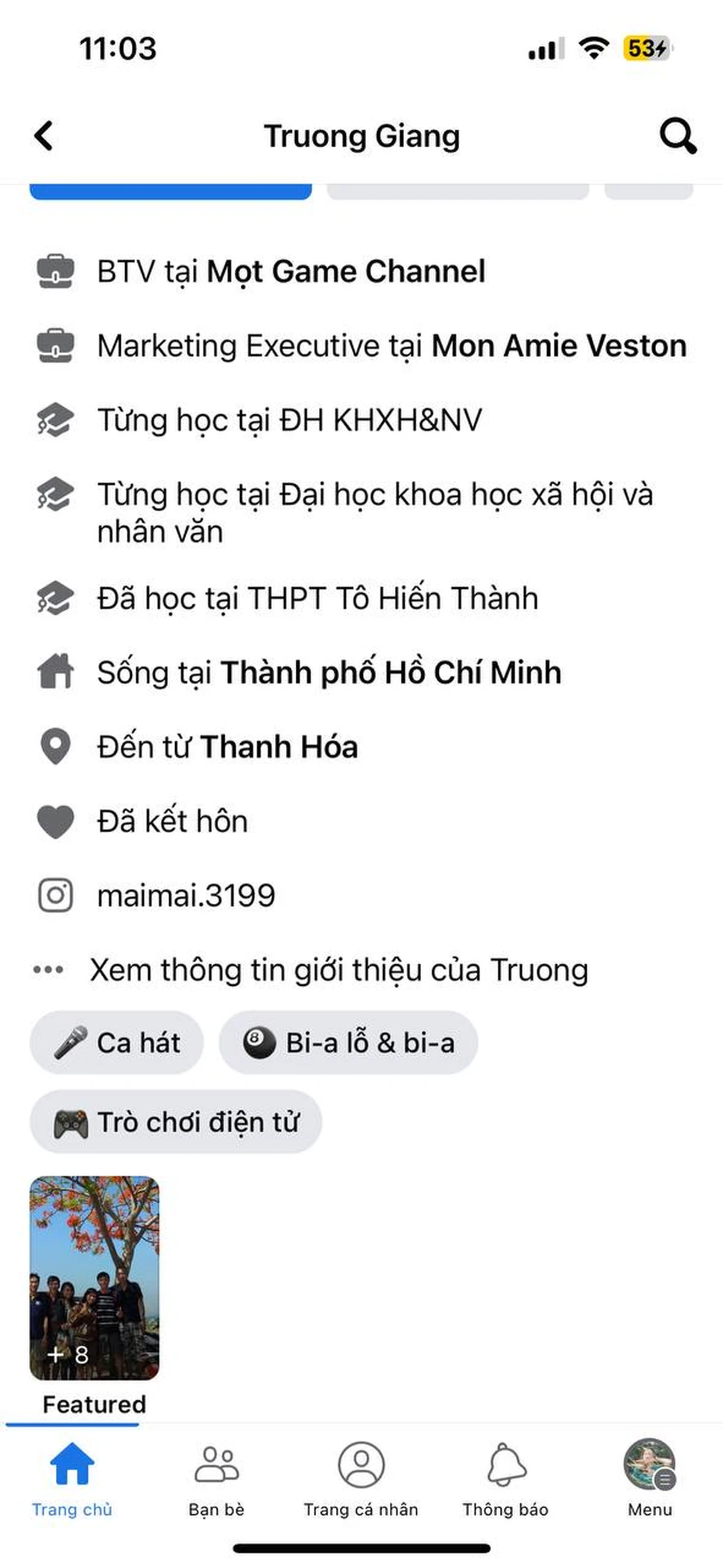 Facebook lỗi hiển thị tài khoản Instagram