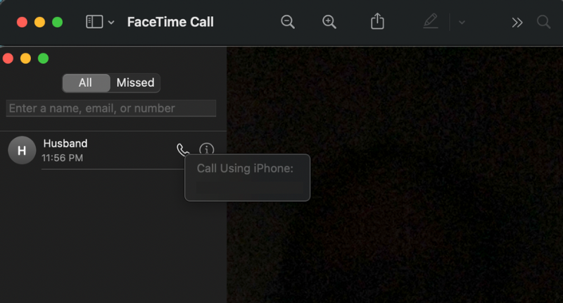 facetime call using mac