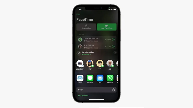 Gọi FaceTime nhóm bằng links