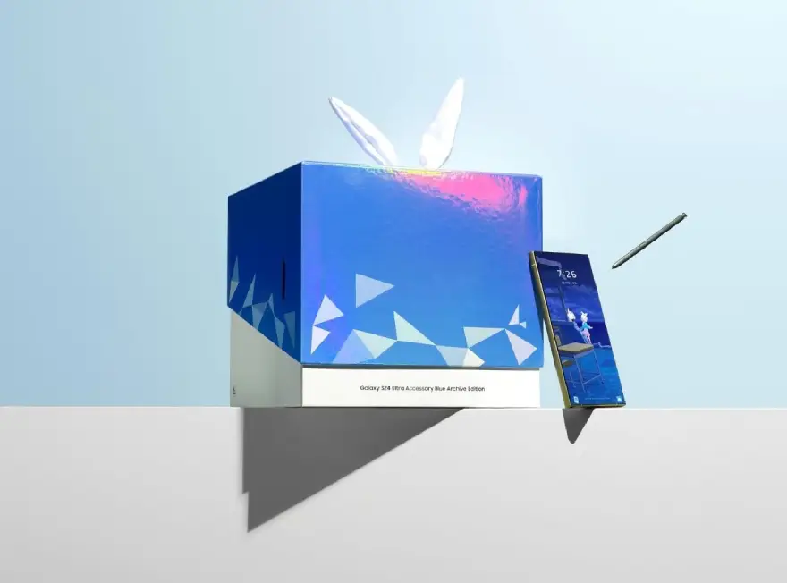 Galaxy S24 Ultra Blue Archive Edition ra mắt với bộ phụ kiện mới