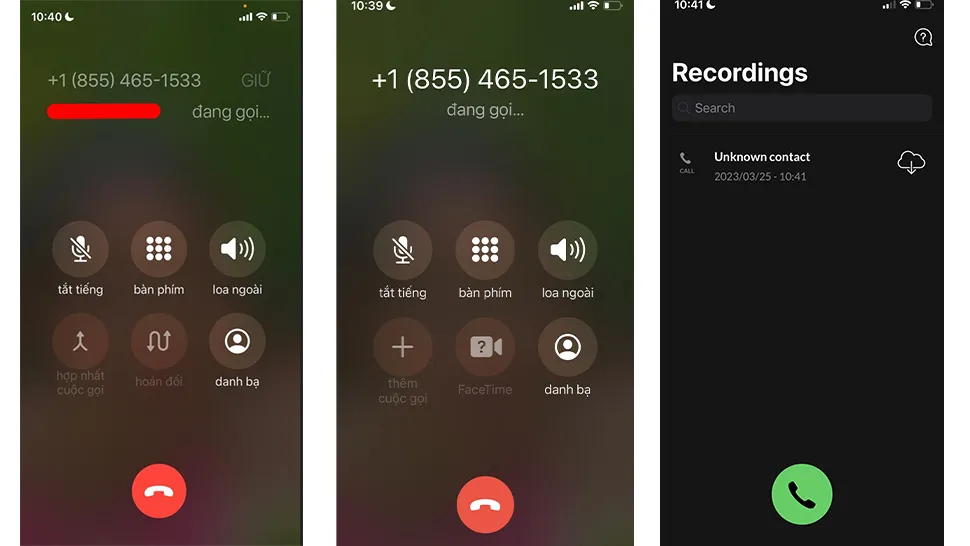 ghi âm cuộc gọi