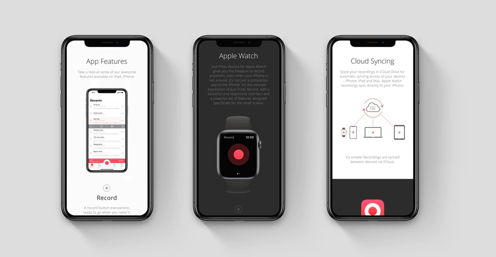 Just Press Record trên Apple Watch