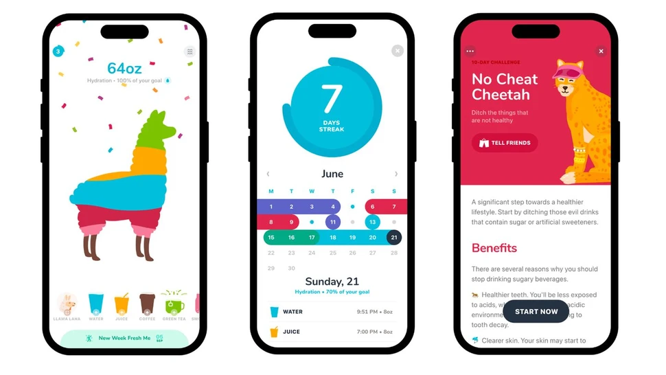 Waterllama app giúp bạn theo dõi thói quen uống nước của bản thân tốt hơn