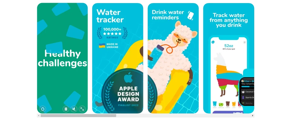 Xây dựng thói quen uống nước của bạn với Waterllama