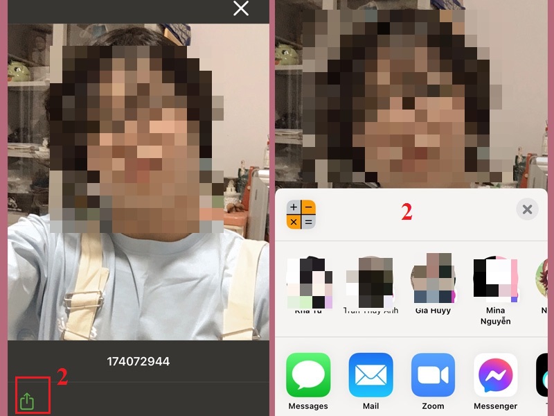 Mở lại ảnh đã giấu