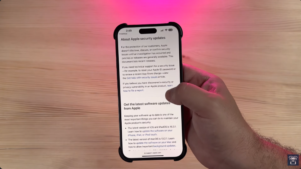 Apple phát hành bản sửa lỗi bảo mật cho iOS 16.4