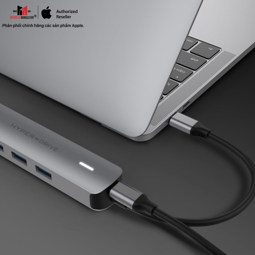 Hub chuyển đổi HyperDrive 6 in 1 Type-C 4K HDMI HD233B