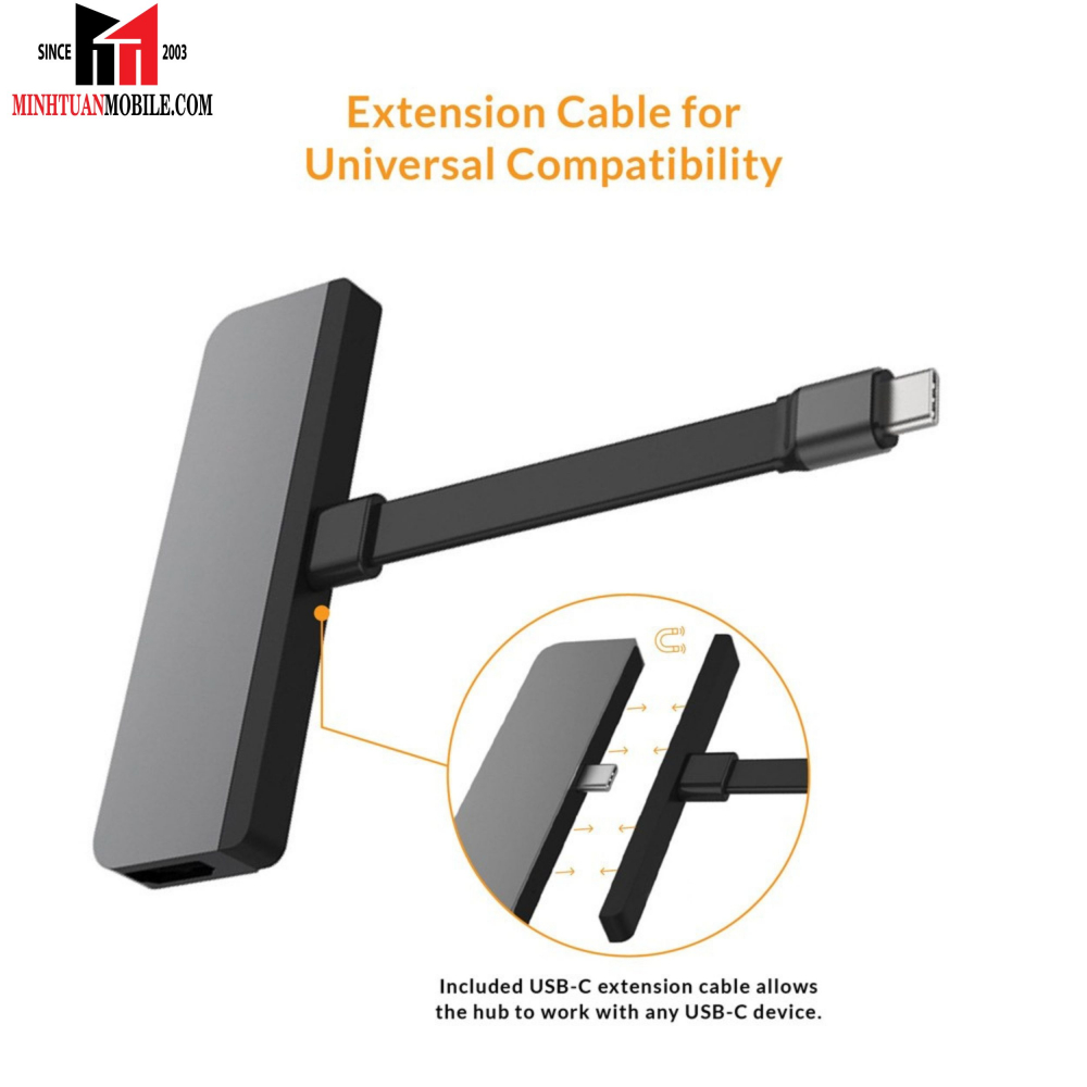 Hub chuyển đổi HyperDrive 6 in 1 Media Type-C cho iPad HD449