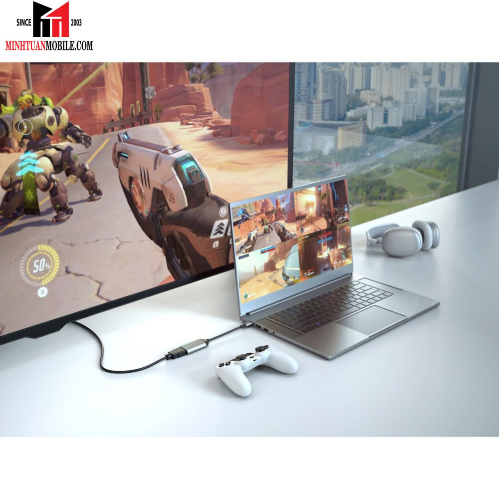 Hub chuyển đổi HyperDriver Type-C to 8K 60Hz - 4K 144Hz HDH8K