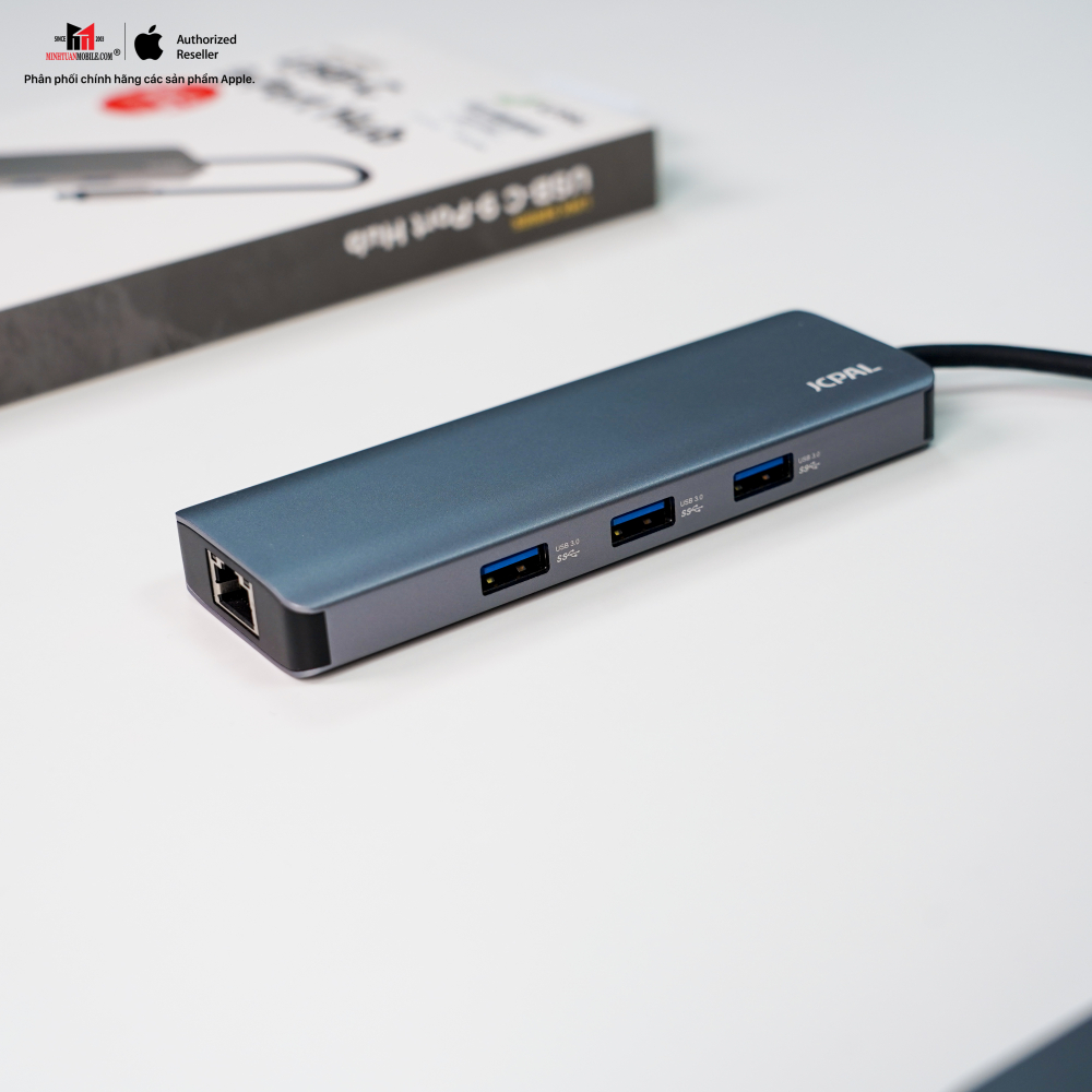 Hub chuyển đổi JCPAL 9 in 1 Type-C Port Hub JCP6179GM