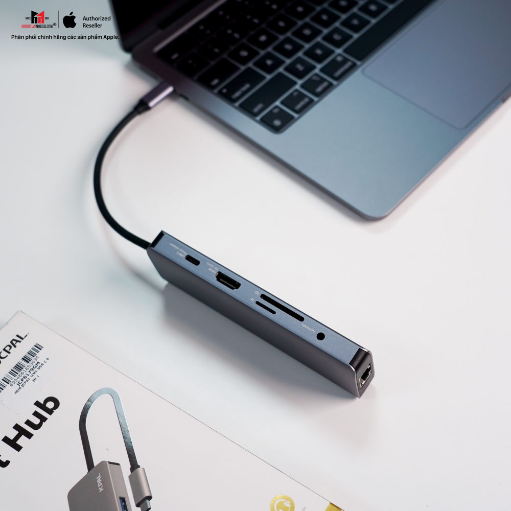 Hub chuyển đổi JCPAL 9 in 1 Type-C Port Hub JCP6179GM