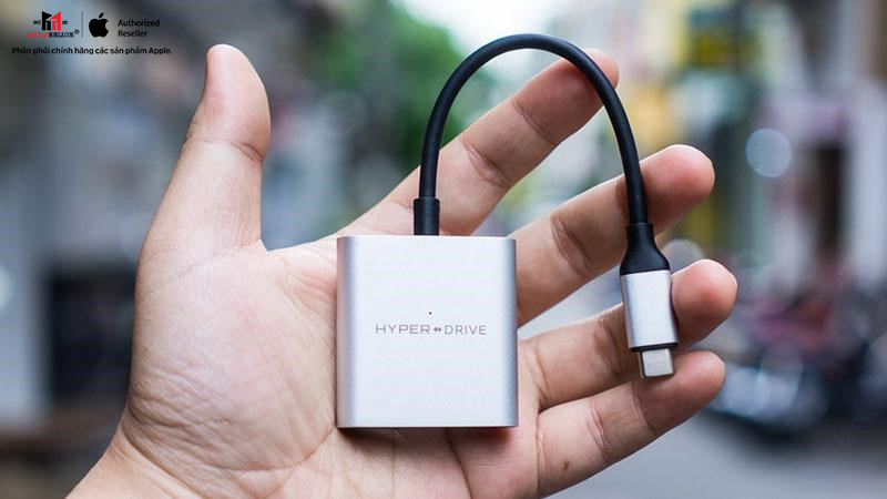 Hub chuyển đổi HyperDrive 3 in 1 Type-C 4K HDMI HD259A-Silver