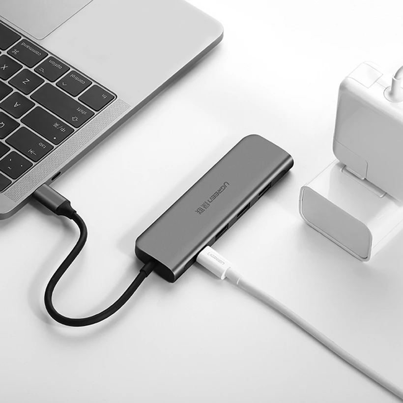 Hub chuyển đổi Ugreen Type-C 5 in 1 CM136