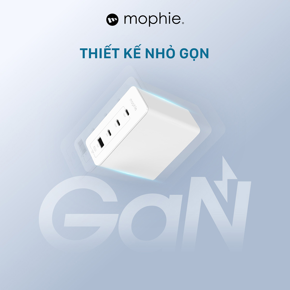 Bộ Hub sạc nhanh Mophie Power Delivery 120W GaN