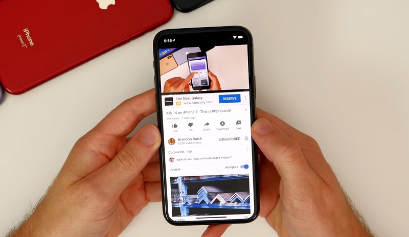 mở thử video ca nhạc bất kì trên YouTube