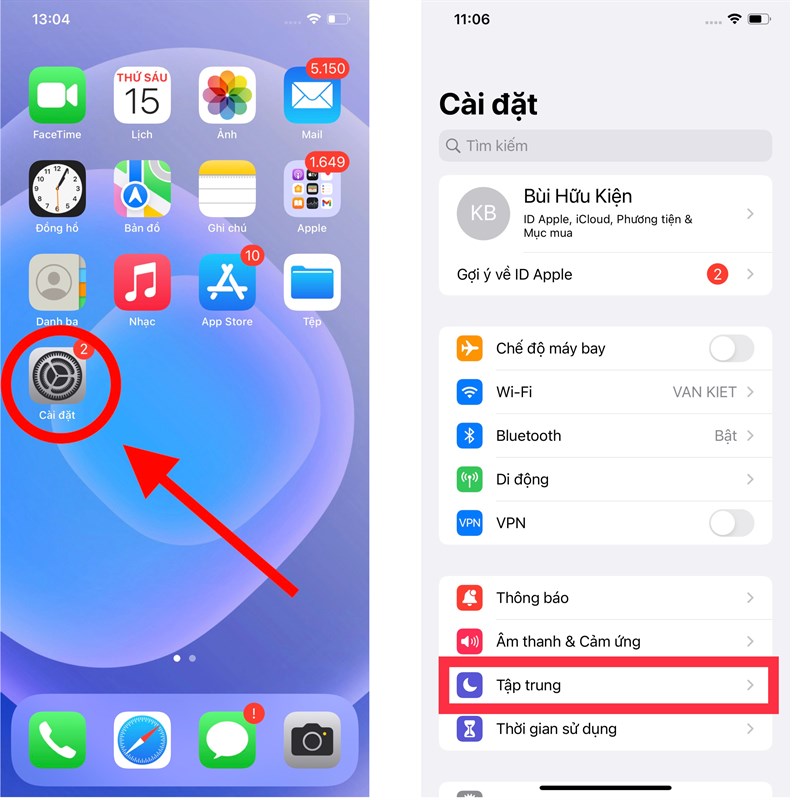 Game mode trên iOS 15 - Minh Tuấn mobile - bước 1