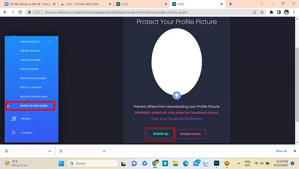 Hướng dẫn bật khiên bảo vệ avatar Facebook