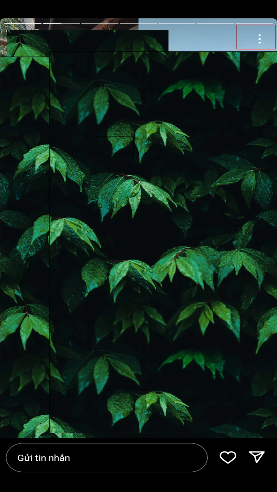 Bước 1: Ngay tại story muốn chia sẻ bạn > ấn vào dấu 3 chấm đứng ở góc trên bên phải > Tiếp theo chọn vào mục Chia sẻ lên.