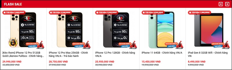 xem mục FLASH SALE để mua được sản phẩm giá hời 