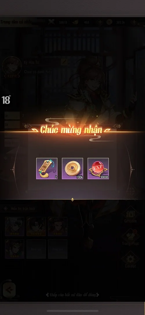 hướng dẫn nhập code Huyễn Tướng 3Q 6