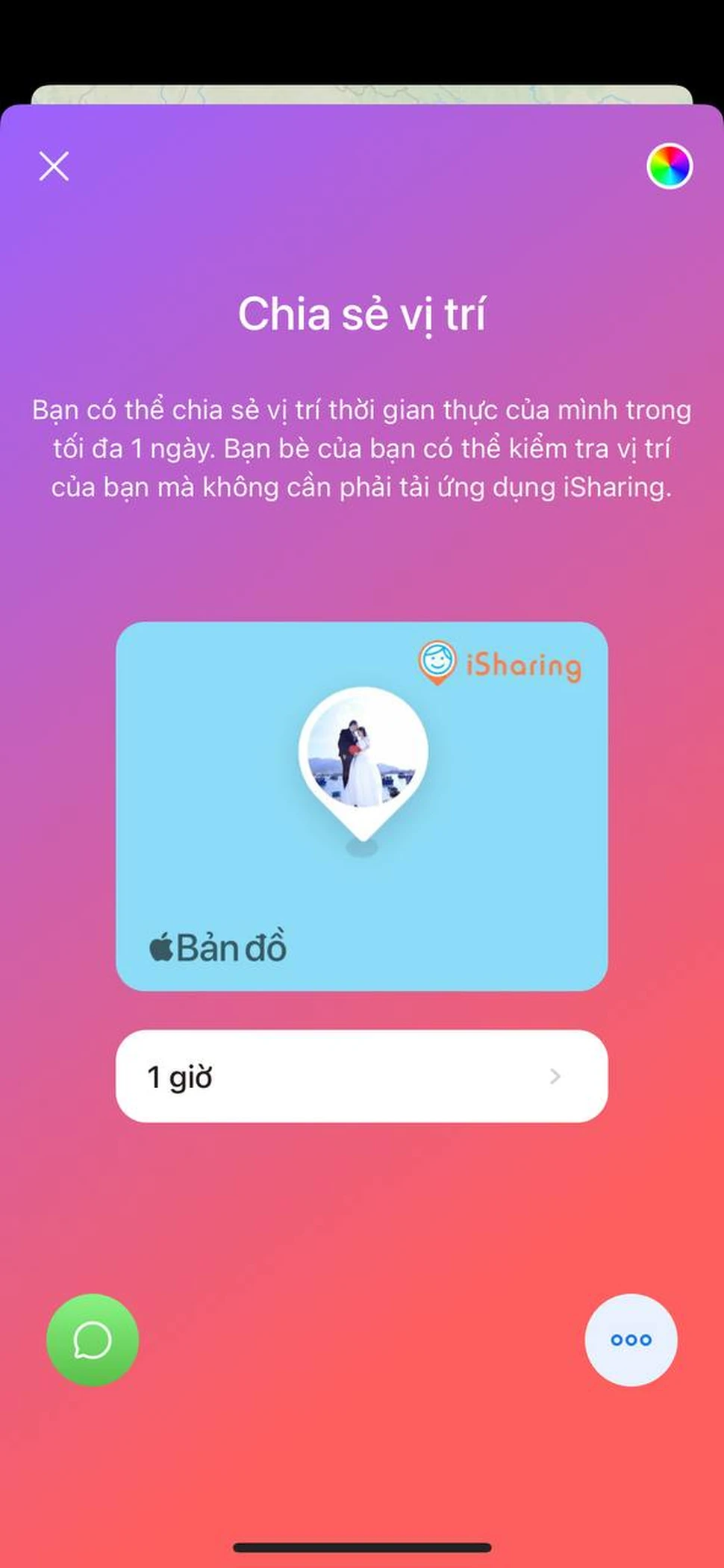 App định vị người yêu iSharing