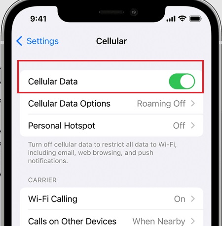 Kiểm tra khả năng các ứng dụng truy cập vào dữ liệu di động