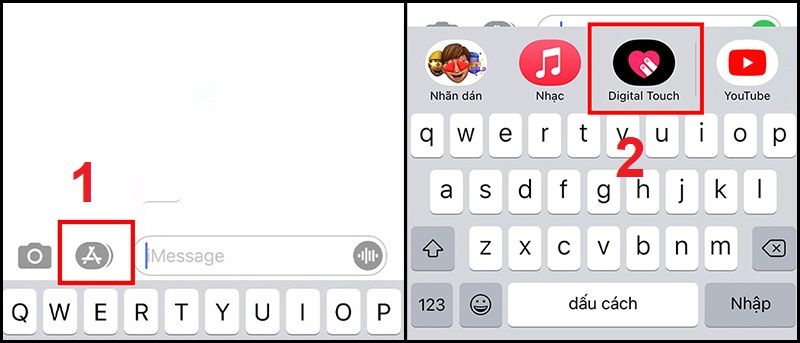 Cách sử sụng tính năng Digital Touch