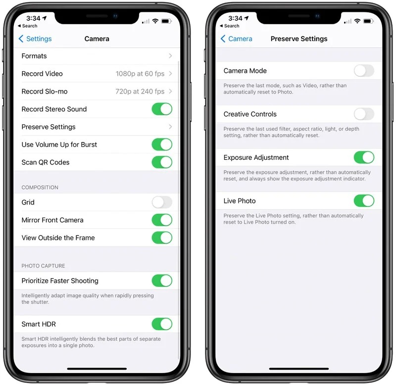 Sforum - Trang thông tin công nghệ mới nhất ios14preservesettings Những tính năng camera 