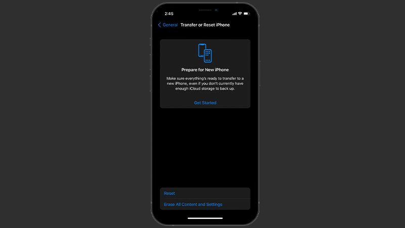 chuyển và cài lại iphone ios 15