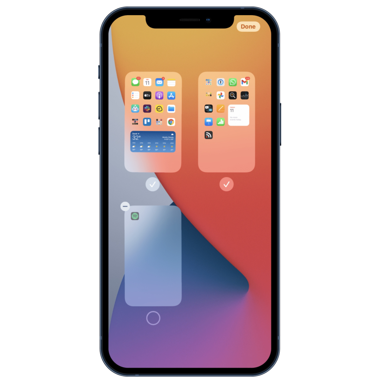 xóa trang chủ trong ios 15