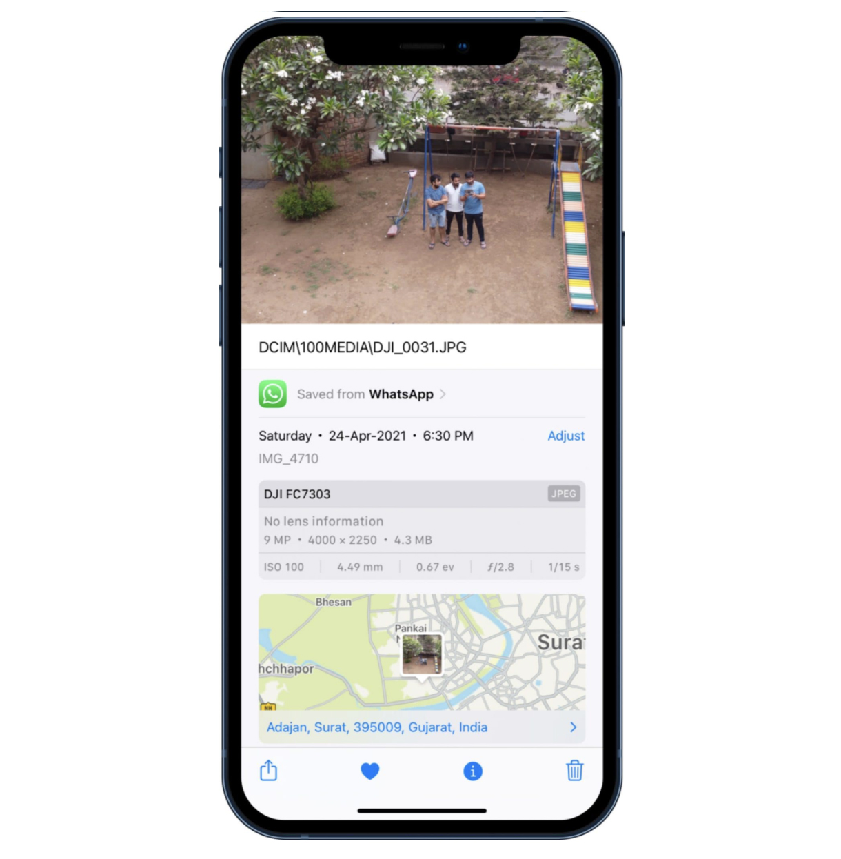 chi tiết hình ảnh trong iOS 15 