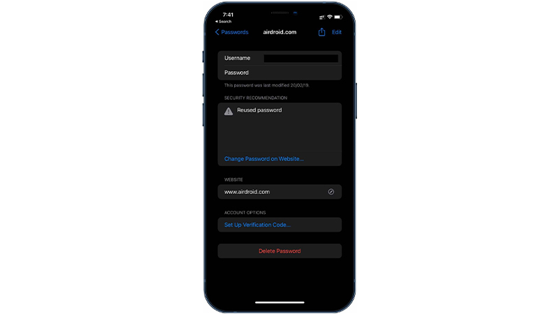trình xác thực cho chuỗi khóa iCloud