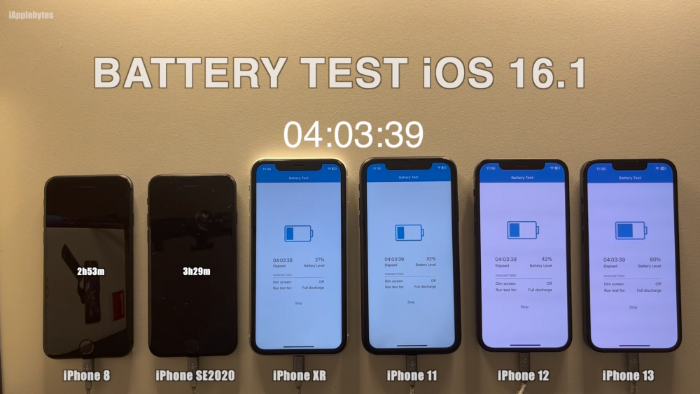 Kiểm tra pin iPhone trên iOS 16.1