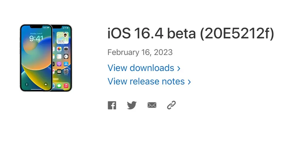 iOS 16.4 Beta