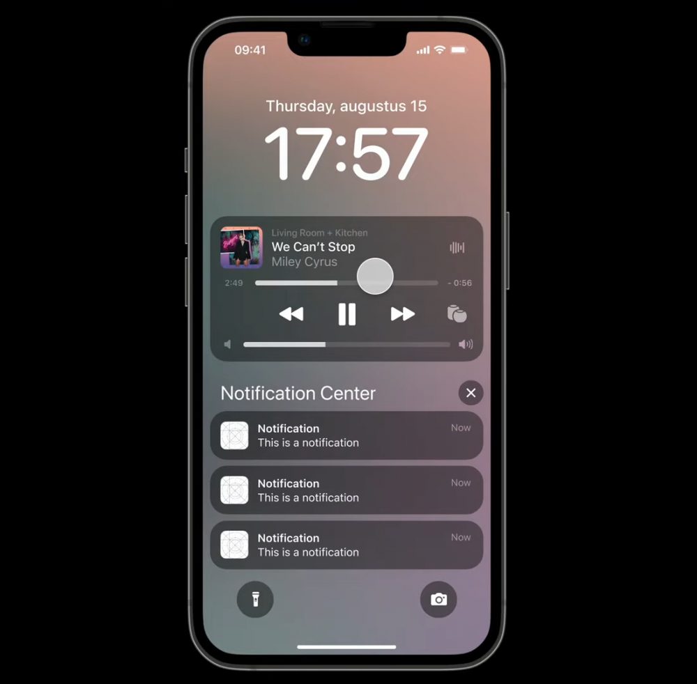 Khái niệm màn hình khóa iOS 16 