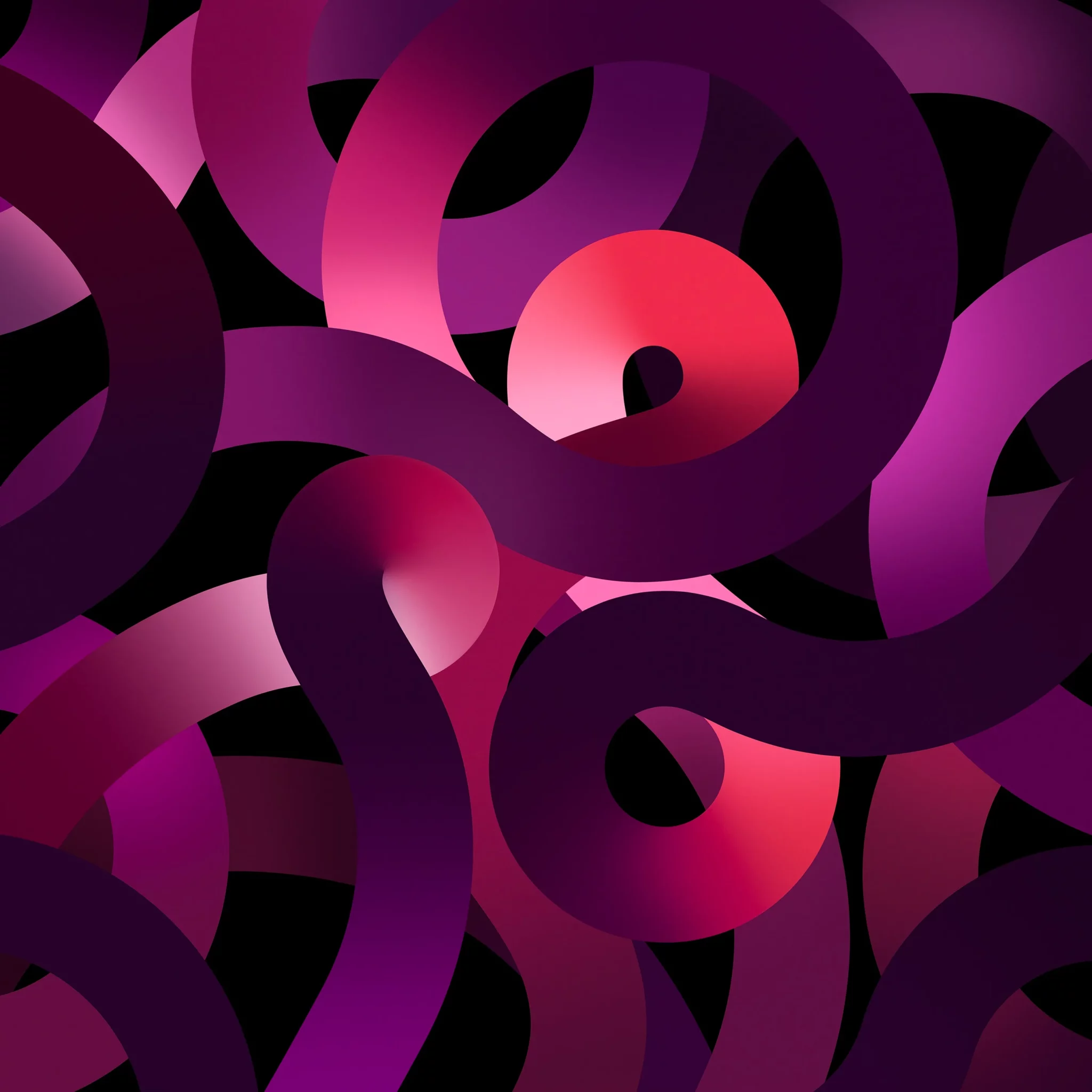 iPad Air Wallpaper Ribbons Pink Light