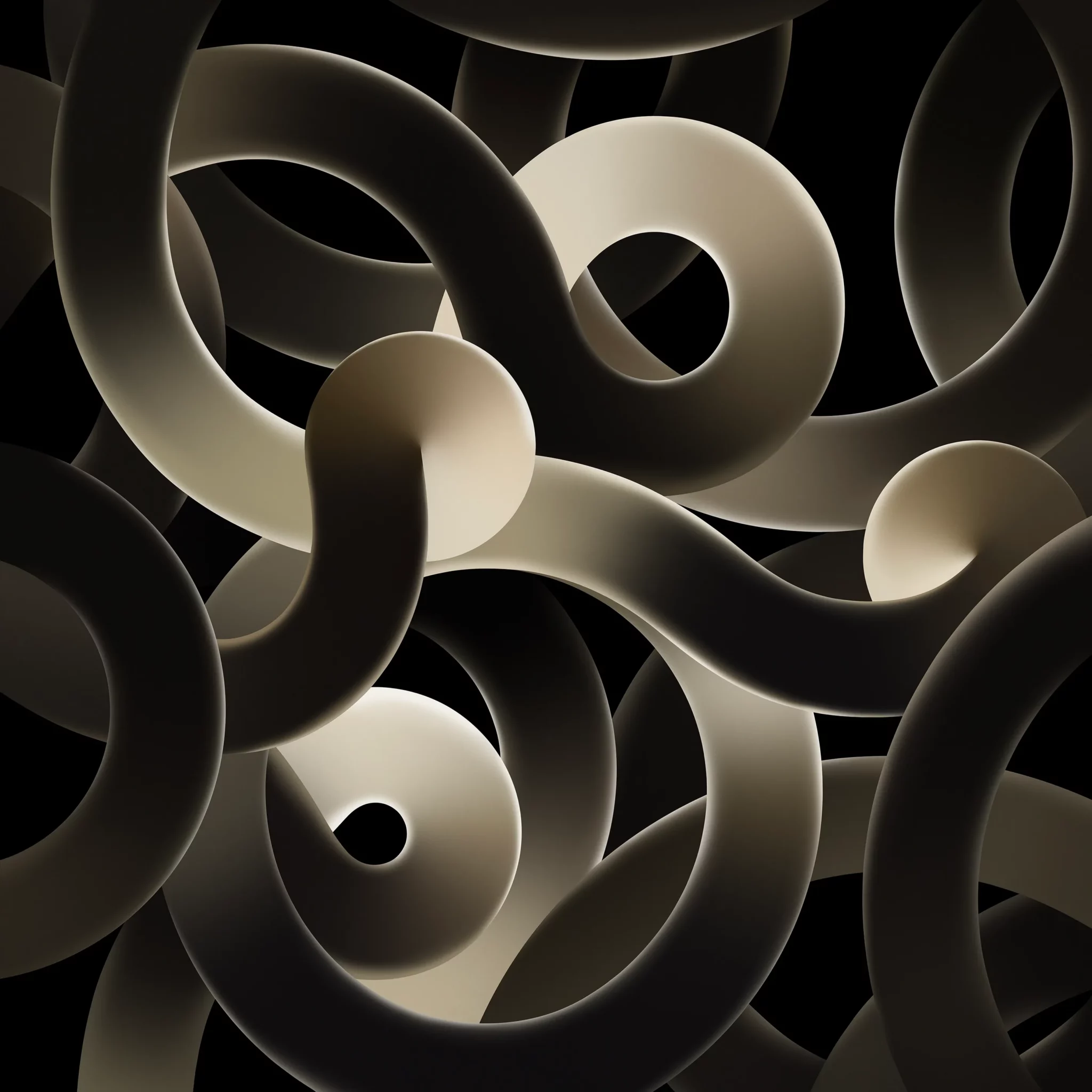 iPad Air Wallpaper Ribbons Starlight Dark