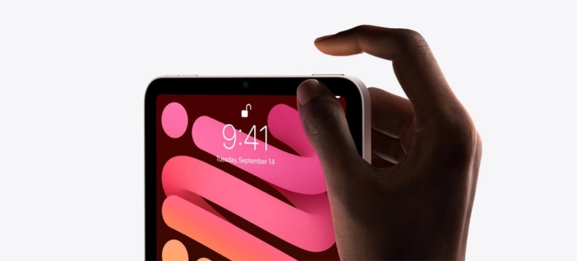 iPad Mini 6 256G Wifi - Chính Hãng VN/A mở khoá vân tay trên nút nguồn tiện lợi