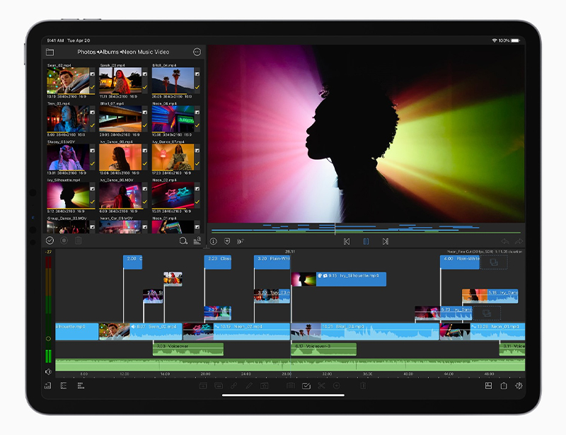 iPad Pro chỉnh sửa video