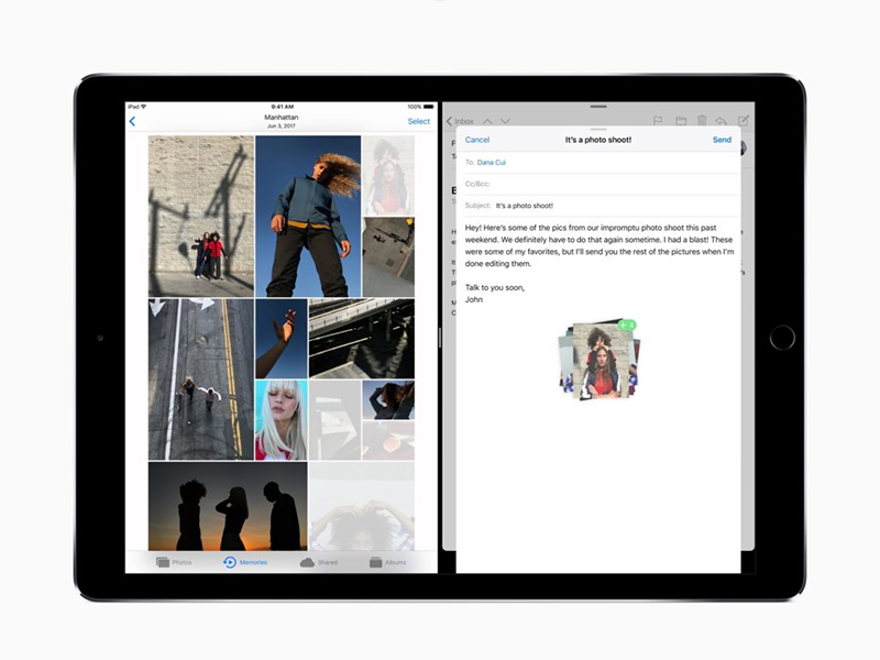 kéo và thả trong iPadOS