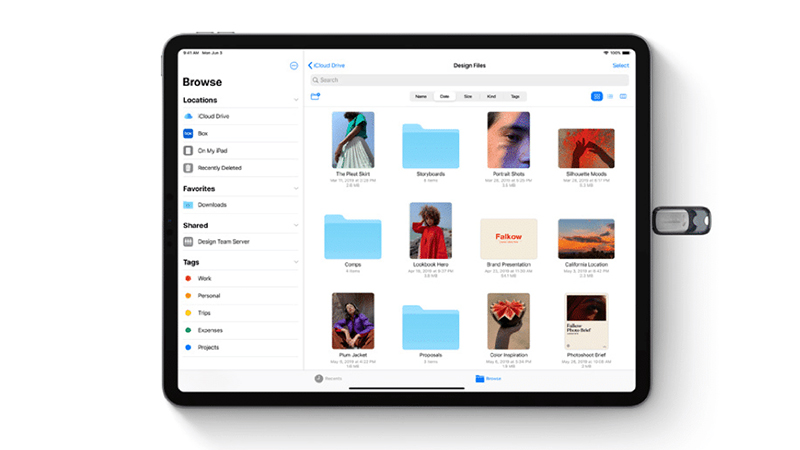 kết nối thiết bị bên ngoài với iPad Pro