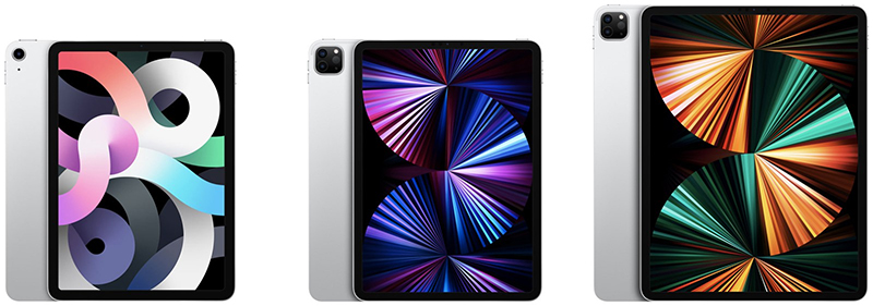 Kích thước màn hình iPad Air vs iPad Pro