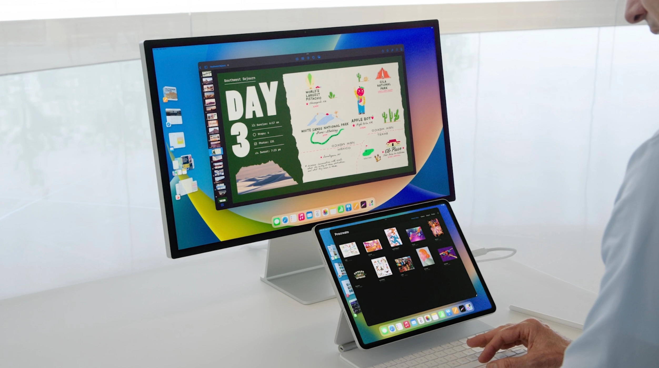 màn hình ngoài M1 iPad chạy iPadOS 16 - hình 1