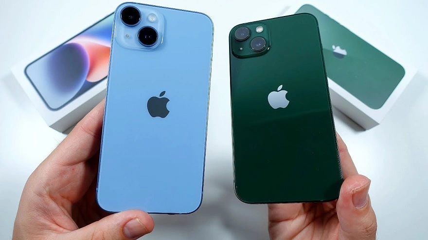 iPhone 13 và iPhone 14 có thiết kế không khác biệt nhiều