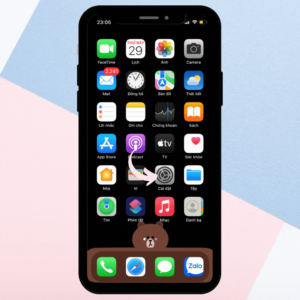 Tắt Chế độ ban đêm (Night Shift) 