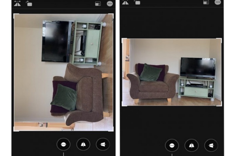 Ảnh chụp bị lật nằm ngang